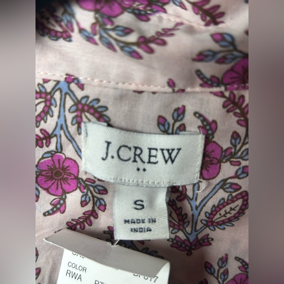 J.Crew Floral Button Down Shirt NWT Small - Picture 5 of 12
